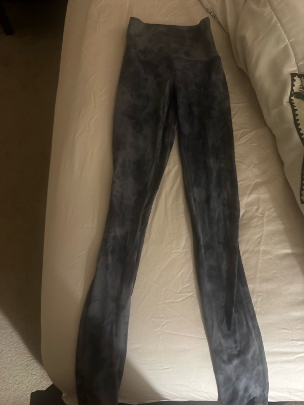 lululemon athletica High-Rise Tie-Dye Leggings in Charcoal/Black